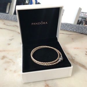 Pandora Leather Double Bracelet